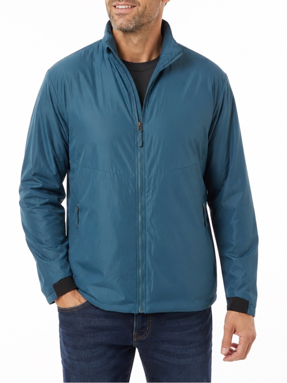 Mack Russo Hybrid Jacket XL Teal Blue Green Full Zip Lightweight NWT